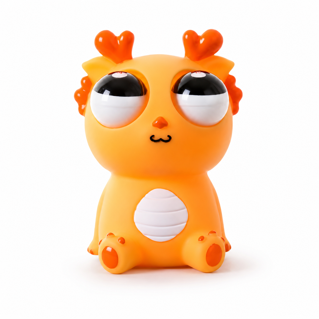 Bulge-Eyed Dragon Squishy Toy - Stress Relief Slow Rising