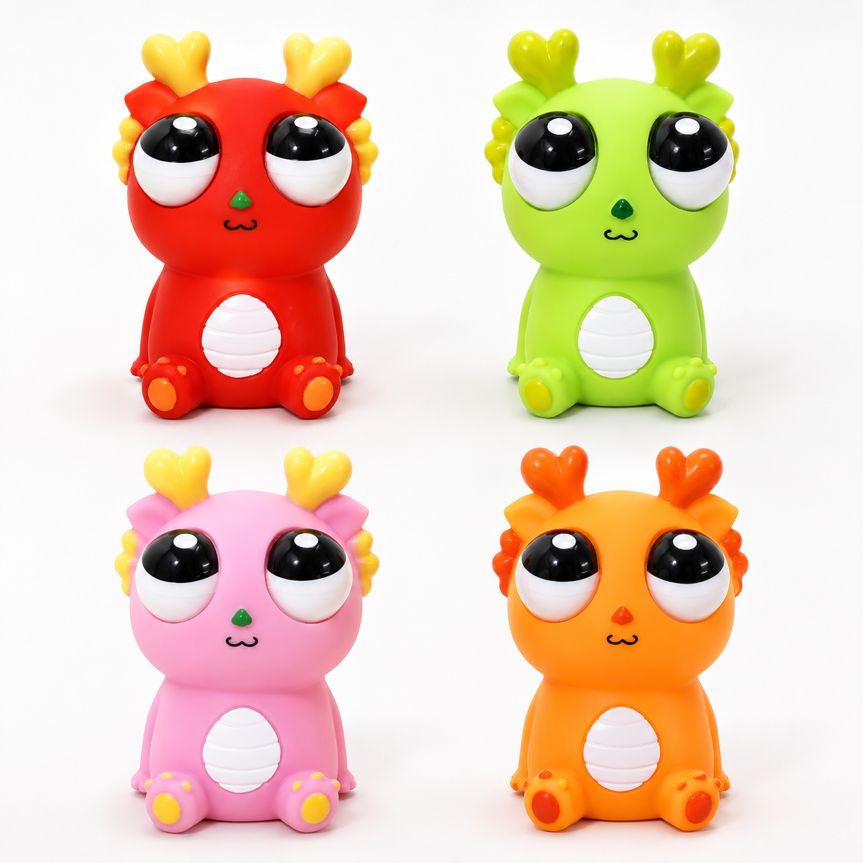 Bulge-Eyed Dragon Squishy Toy - Stress Relief Slow Rising