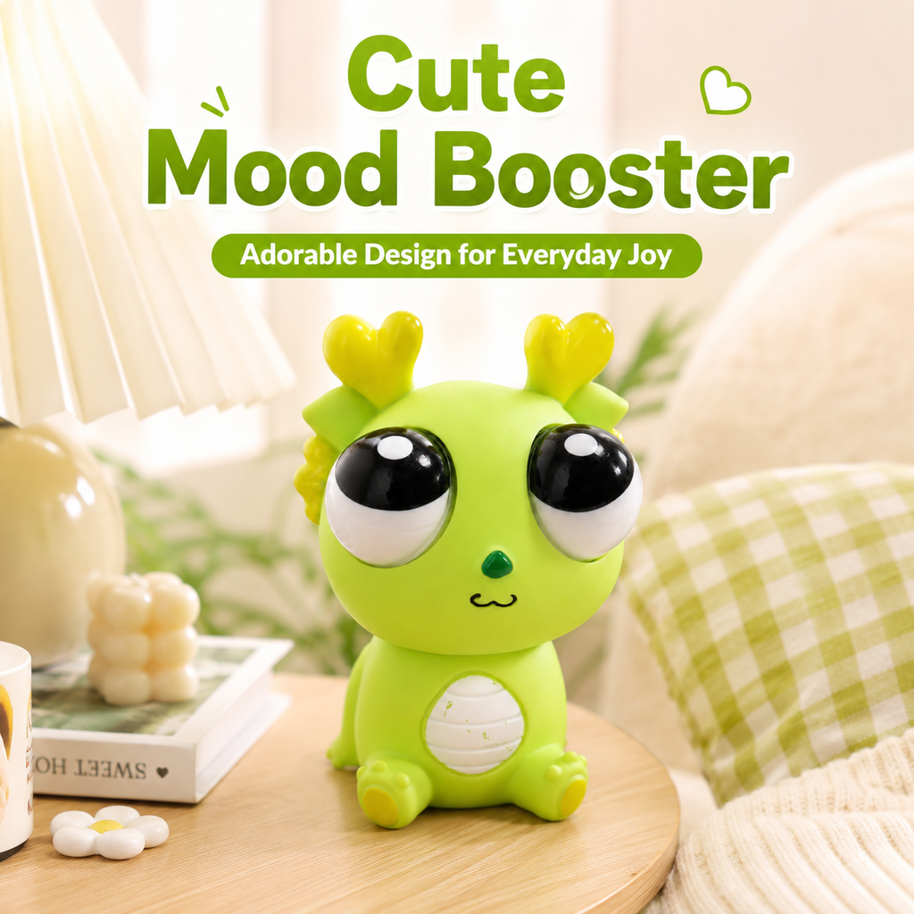 Bulge-Eyed Dragon Squishy Toy - Stress Relief Slow Rising
